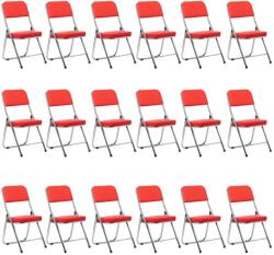 Chairs ON Set 18 scaune pliabile ieftine și rezistente pe roșu