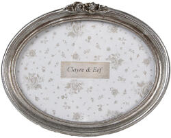 Clayre & Eef Rama foto perete, masa polirasina argintie 18x3x13 cm, 15x10 cm (2F1175)