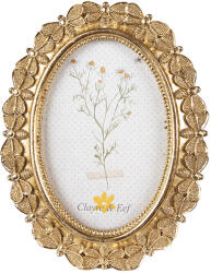 Clayre & Eef Rama foto perete / masa polirasina aurie 16x2x20 cm, 10x15 cm (2F1030)