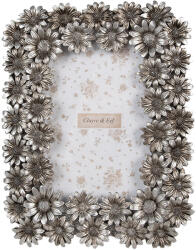 Clayre & Eef Rama foto perete / masa polirasina argintie 17x2x21 cm, 10x15 cm (2F1170)