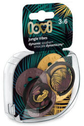 LOVI Dinamikus Nyugtató Cumi 3-6 Hó 2 Db. Jungle Vibes lány
