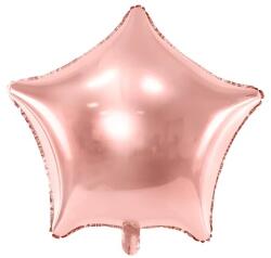 PartyDeco Balon din folie - Stea, roz-auriu 70 cm