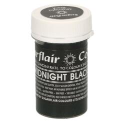 Sugarflair Colours Vopsea gel Midnight Black - negru 25 g