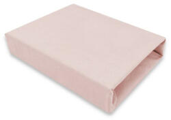 MimiNu Cearceaf cu elastic, MimiNu, Jerse, Pentru patut 120X60 cm, Powder Pink (6426972026017)