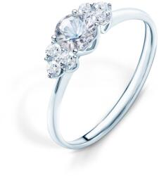 SAVICKI Inel de logodnă Fairytale: aur alb, safir alb - savicki - 4 805,00 RON