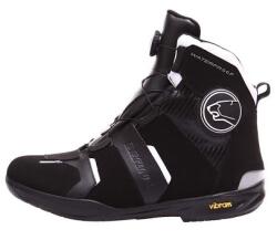 Bering Ghete Moto din Piele & Textil BERING BRONX · Negru / Alb