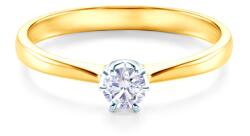 SAVICKI Inel de logodnă SAVICKI: aur bicolor, diamant - savicki - 3 620,00 RON