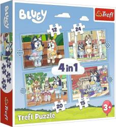 Trefl - Puzzle 4v1 Bluey and his world - 1 - 39 piese