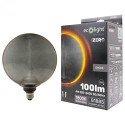 ECOLight Bec decorativ LED E27 4W 1800K cald 100lm G188 Smoke SERIA ZERO Eco Light