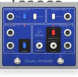 BEHRINGER DUAL-PHASE pedală de efecte, autentic dublu analogic Phase Shifter, 12 comutatoare optoelectrice (DUAL-PHASE)