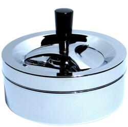  Bepörgetős Króm XXL Hamutartó Fém 14 cm 06009 (rf64520)