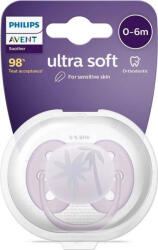 Philips Suzetă Ultrasoft Premium 0-6m Violet 1 buc 1×1 buc, suzetă