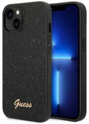 GUESS Husa Guess Husa Glitter TPU Flakes Script Metal Logo iPhone 14 Plus Black (GUHCP14MHGGSHK) - pcone