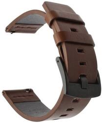 Huawei Watch 4 / Watch 4 Pro okosóra szíj - Tactical 308 - barna bőr szíj (22 mm szíj szélesség) - graffistore