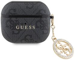 GUESS 4G Script PC/PU Charm tok AirPods 3-hoz fekete