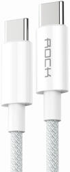ROCK kábel R6 - Type C to Type C - PD 100W 5A 2 méter fehér