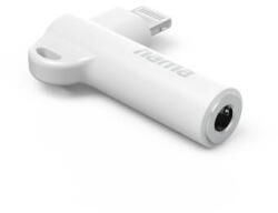 Hama Lightning - 3.5 mm Jack Socket Aux Adapter, 90° Angled Plug, white (HM201700)