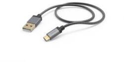 Hama "Metal" Charging Cable, USB-A - USB-C, 1.5 m, Metal Sheath, anthracite (HM201551)