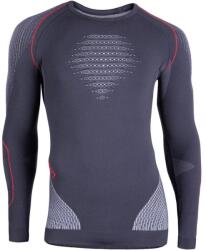 UYN Man Evolutyon UW Shirt LG SL, charcoal-white-red aláöltöző felső