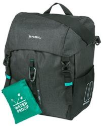 Basil Discovery 365D single bag L, fekete csomagtartó táska