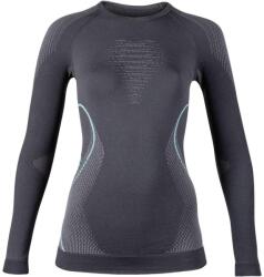 UYN Lady Evolutyon UW Shirt LG SL, charcoal-anthracite-aqua aláöltöző felső