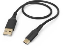 Hama "Flexible" Charging Cable, USB-A - USB-C, 1.5 m, Silicone, black (HM201570)