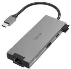 Hama Docking Station HAMA USB-C Hub, Multiport, 5 Ports, 2 x USB-A, USB-C, HDMI, LAN/Ethernet (HM200109)