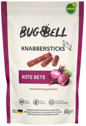 BugBell 4x60g BugBell cékla rágórudak kutyasnack