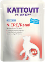 KATTOVIT 6x85g Kattovit Renal tasakos nedves macskatáp- Kacsa