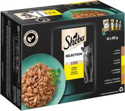 Sheba 144x85g Sheba Selection szószban szárnyasválogatás nedves macskatáp - zooplus - 37 290 Ft