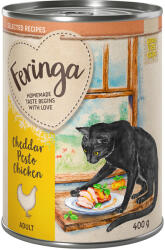 Feringa 24x400g Feringa Selected Recipes Csirke, cheddar & pesztó nedves macskatáp