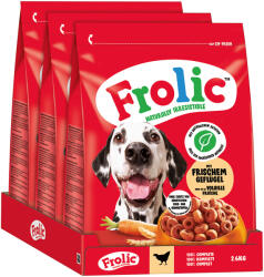 Frolic Frolic szárnyas, zöldség + rizs - 7, 8 kg (3 x 2, 6 kg)