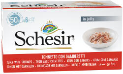 Schesir 6x50g Schesir Small aszpikban-tonhal & garnélarák nedves macskatáp - zooplus - 9 990 Ft