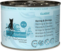 Catz Finefood 6x200g catz finefood Hering & garnéla nedves macskatáp