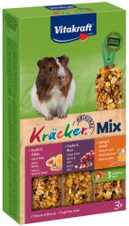 Vitakraft Vitakraft Kräcker Trio-Mix tengerimalacoknak - 1 x 3 (méz, szőlő, gyümölcs)