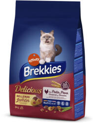 Affinity 4x3kg Brekkies Delicious csirke, pulyka & zöldség száraz macskatáp