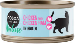 Cosma 24x70g Cosma Nature csirke & csirkesonka nedves macskatáp
