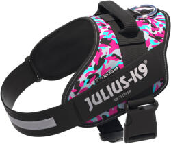 Julius-K9 JULIUS-K9 IDC® powerhám kutyáknak, rózsaszín & szürke, M méret: 58 - 76 cm mellkas körfogat
