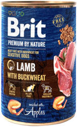  Brit Premium 6x400g Brit Premium by Nature gazdaságos csomag nedves kutyatáp - Bárány hajdinával