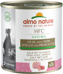 Almo Nature HFC 6x290g Almo Nature Classic borjú & sonka nedves kutyatáp