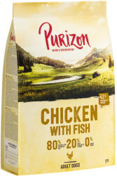 Purizon 4kg Purizon Adult csirke & hal gabonamentes száraz kutyatáp új receptúrával