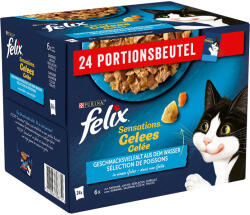 FELIX 24x85g Felix Sensations aszpikban halas válogatás nedves macskatáp