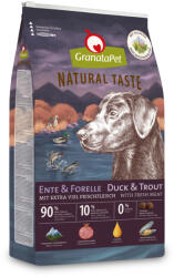 GranataPet 12kg GranataPet Natural Taste kacsa & pisztráng száraz kutyatáp