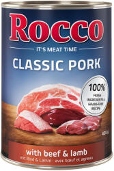 Rocco 24x400g Rocco Classic Pork Marha & bárány nedves kutyatáp