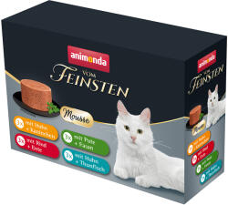 Animonda Vom Feinsten 12x85g animonda vom Feinsten Adult Mousse-mix nedves macskatáp