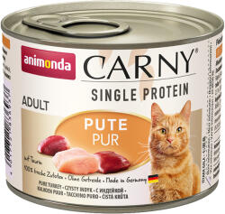 Animonda 12x200g animonda Carny Single Protein Adult pulyka pur nedves macskatáp