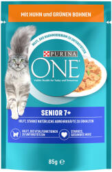 ONE 52x85g PURINA ONE Senior 7+ nedves kutyatáp-csirke/zöldbab