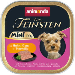  Animonda Vom Feinsten 32x100g animonda vom Feinsten Adult Mini Csirke, liba & petrezselyem nedves kutyatáp