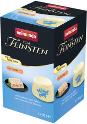 Animonda Vom Feinsten 6x100g animonda Vom Feinsten Adult à la Panna Cotta lazac nedves macskatáp