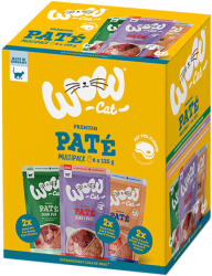  WOW Cat 6x125g WOW Cat Adult Mix (3 fajta) nedves macskaeledel